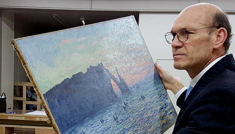 Monet-Falaise-CO2 Venture into the Art market in good company!